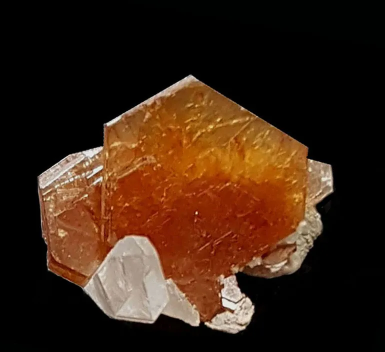 Hydroxylbastnäsite (Ce) avec quartz, Trimouns, Luzenac, Ariège, France image