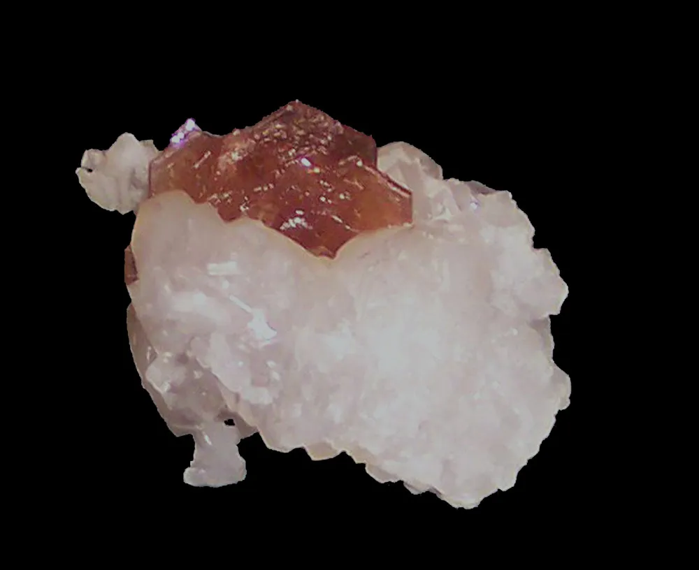 Hydroxylbastnäsite (Ce) / Calcite, Trimouns, Luzenac, Ariège, France image
