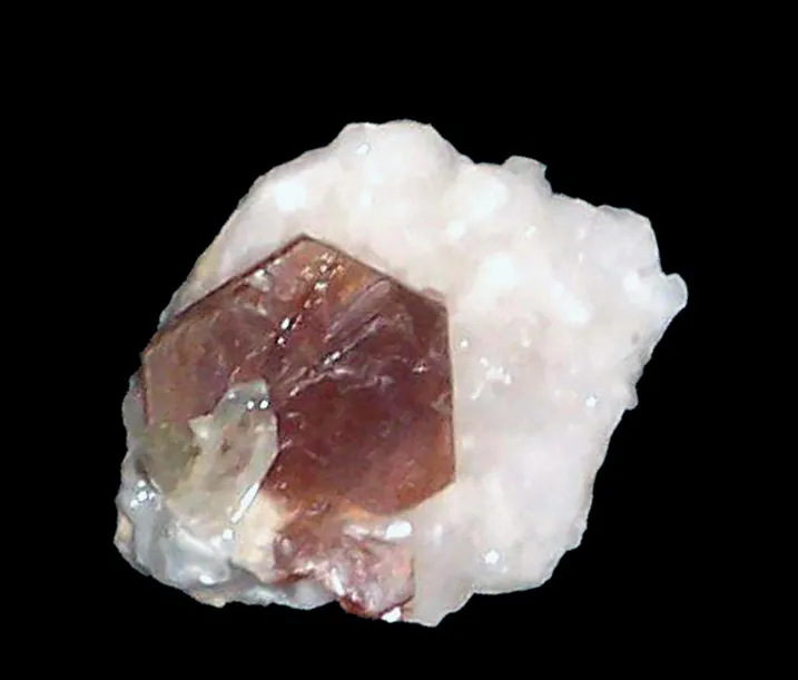 Hydroxylbastnäsite (Ce) / Quartz, Trimouns, Luzenac, Ariège, France image