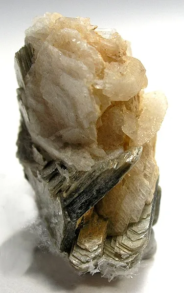 Hydroxylherderite, Albite (Var: Cleavelandite), Muscovite image