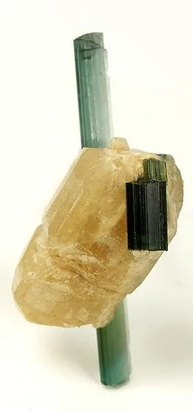 Hydroxylherderite, Tourmaline (Var: Indicolite) image