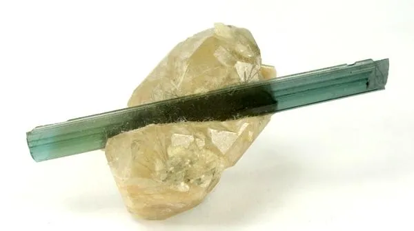 Hydroxylherderite, Tourmaline (Var: Indicolite) - image 2