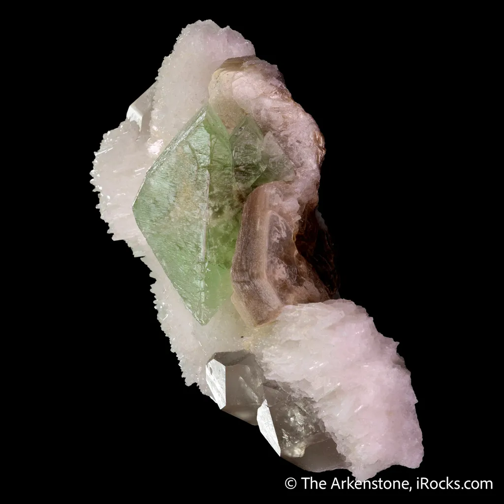 Hydroxylherderite with Quartz, Cleavelandite, & Muscovite - image 4