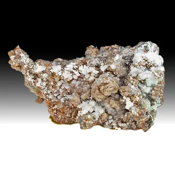 Hydrozincite with Aurichalcite, Hemimorphite