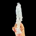 Icy Clear Apophyllite Cluster with Stilbite – Zeolite Mineral from Jalgaon,India - image 5