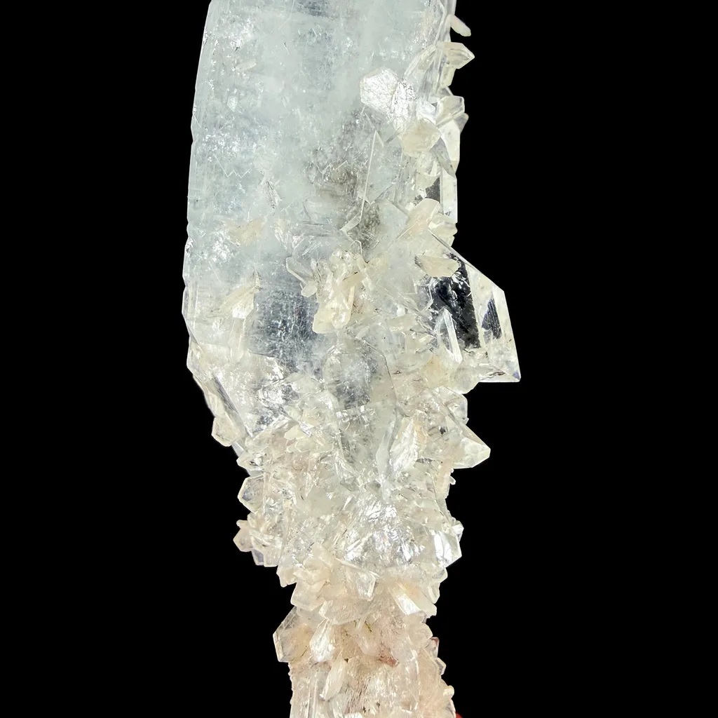 Icy Clear Apophyllite Cluster with Stilbite – Zeolite Mineral from Jalgaon,India - image 8