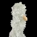 Icy Clear Apophyllite Cluster with Stilbite – Zeolite Mineral from Jalgaon,India - image 3