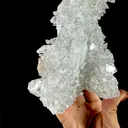 Icy Clear Apophyllite Cluster with Stilbite – Zeolite Mineral from Jalgaon,India - image 6