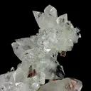 Icy Clear Apophyllite Crystals with Heulandite – Indian Zeolite Specimen from Jalgaon - image 5