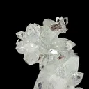 Icy Clear Apophyllite Crystals with Heulandite – Indian Zeolite Specimen from Jalgaon - image 2