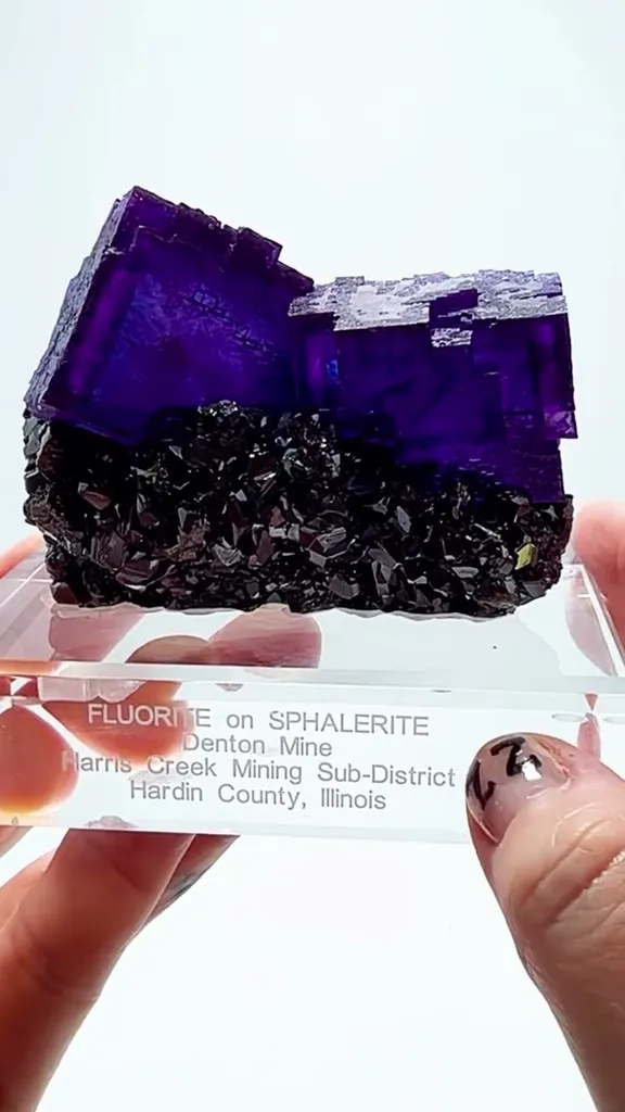 Illinois Fluorite doesn’t get much better than this image