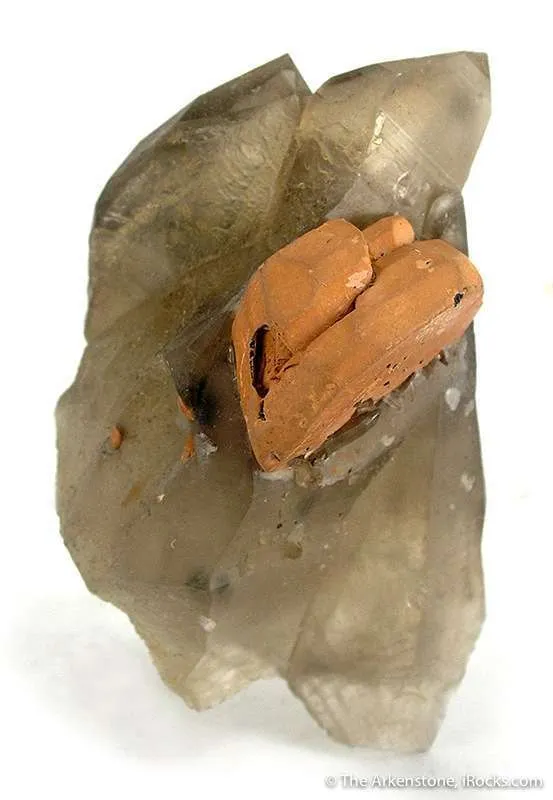 Ilmenite on Smoky Quartz image