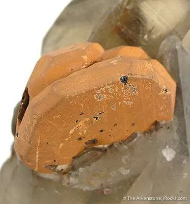 Ilmenite on Smoky Quartz - image 3