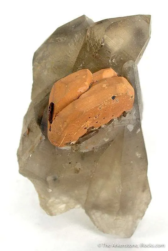 Ilmenite on Smoky Quartz - image 2