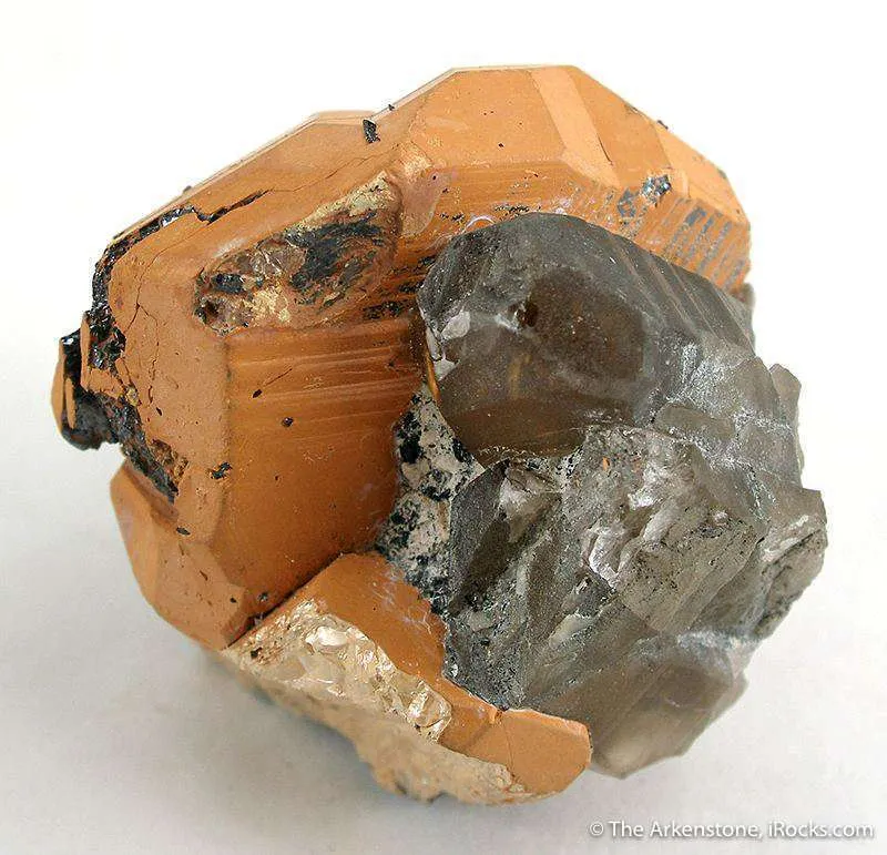Ilmenite on Smoky Quartz - image 2