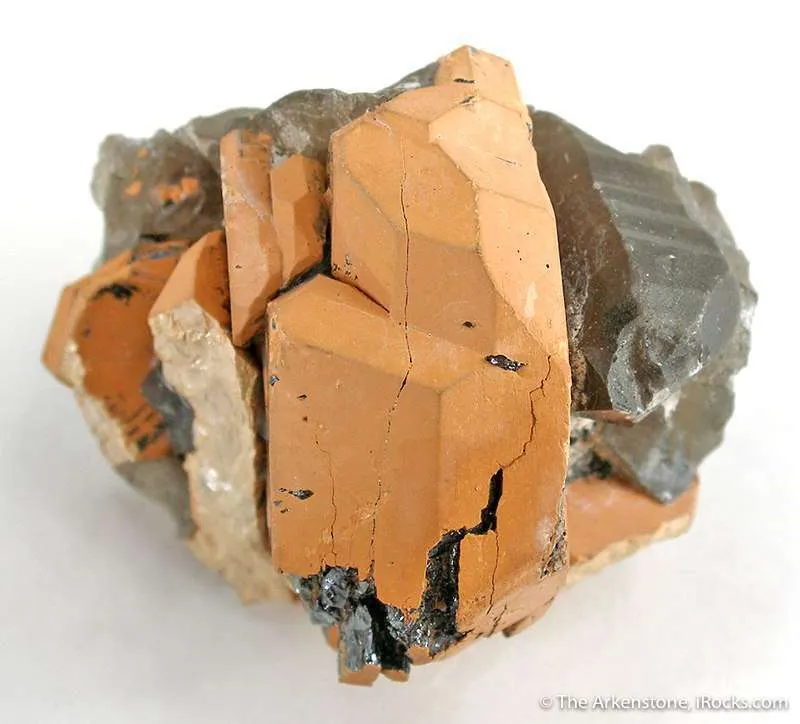 Ilmenite on Smoky Quartz - image 1
