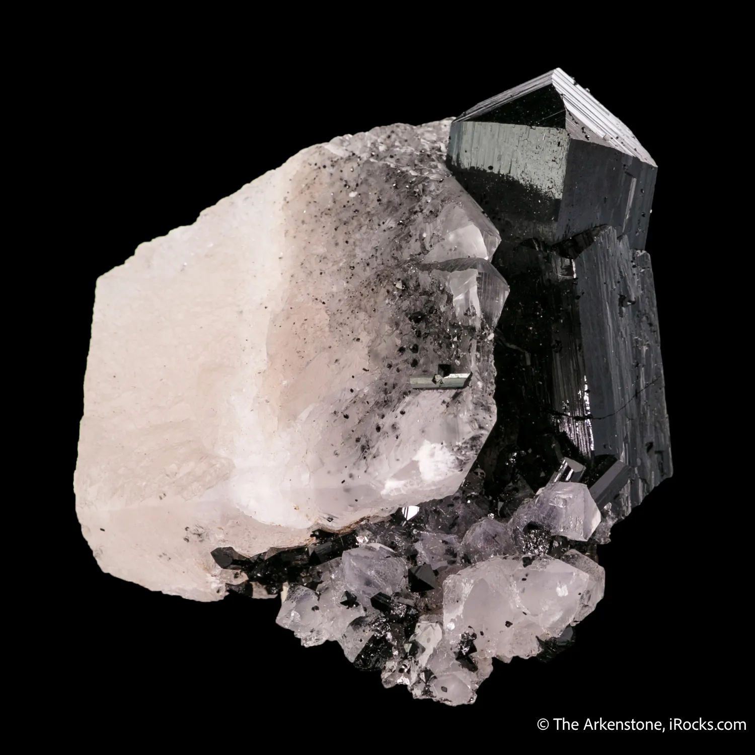 Ilvaite on Calcite - image 3