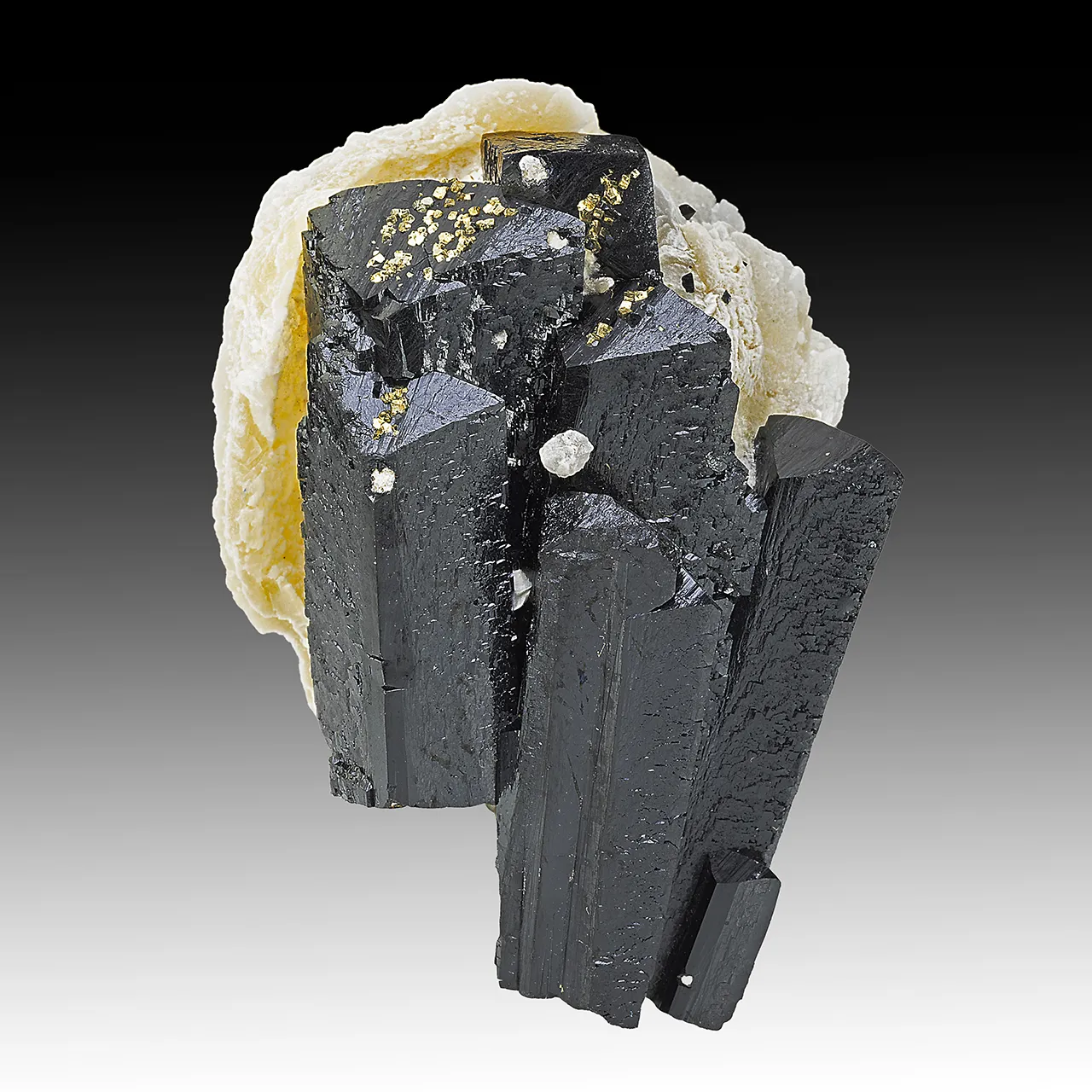 Ilvaite with Calcite, Pyrite - image 1