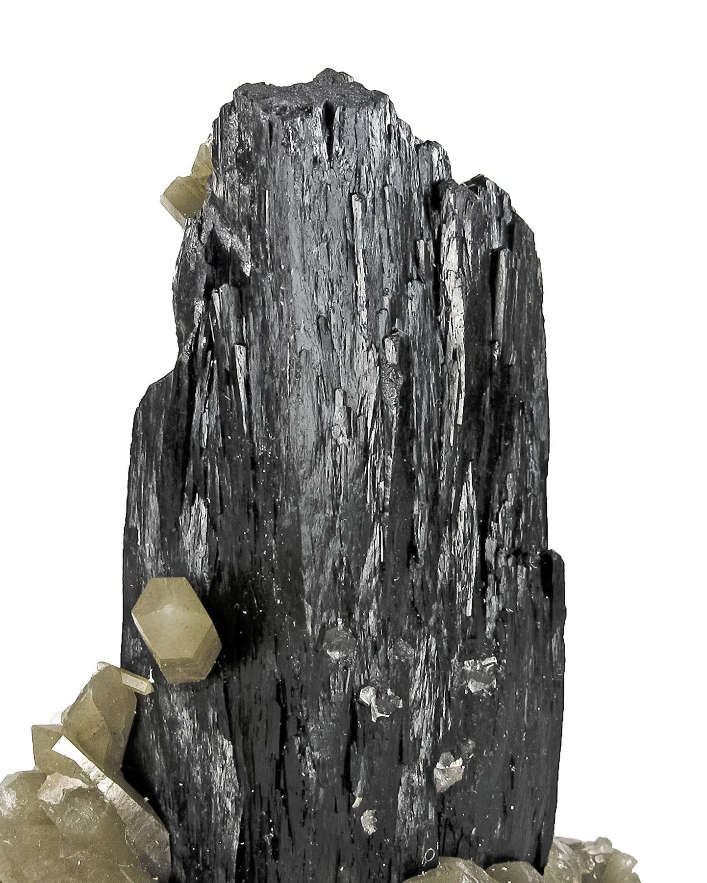 Ilvaite With Quartz Included By Hedenbergite - image 5