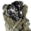 Ilvaite With Quartz Included By Hedenbergite - image 2