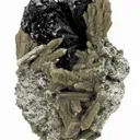 Ilvaite With Quartz Included By Hedenbergite - image 3