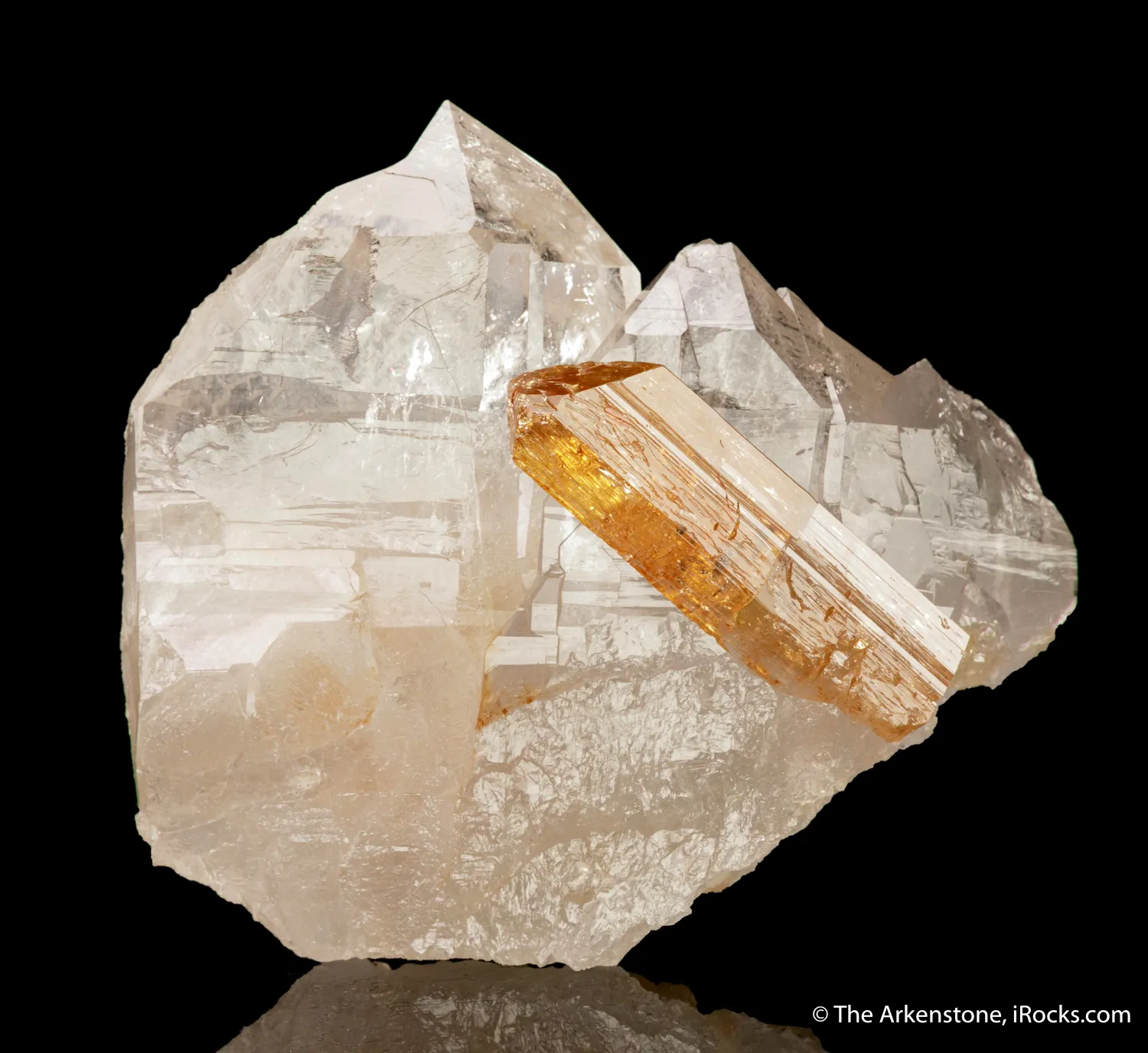 Imperial Topaz on Quartz - image 3