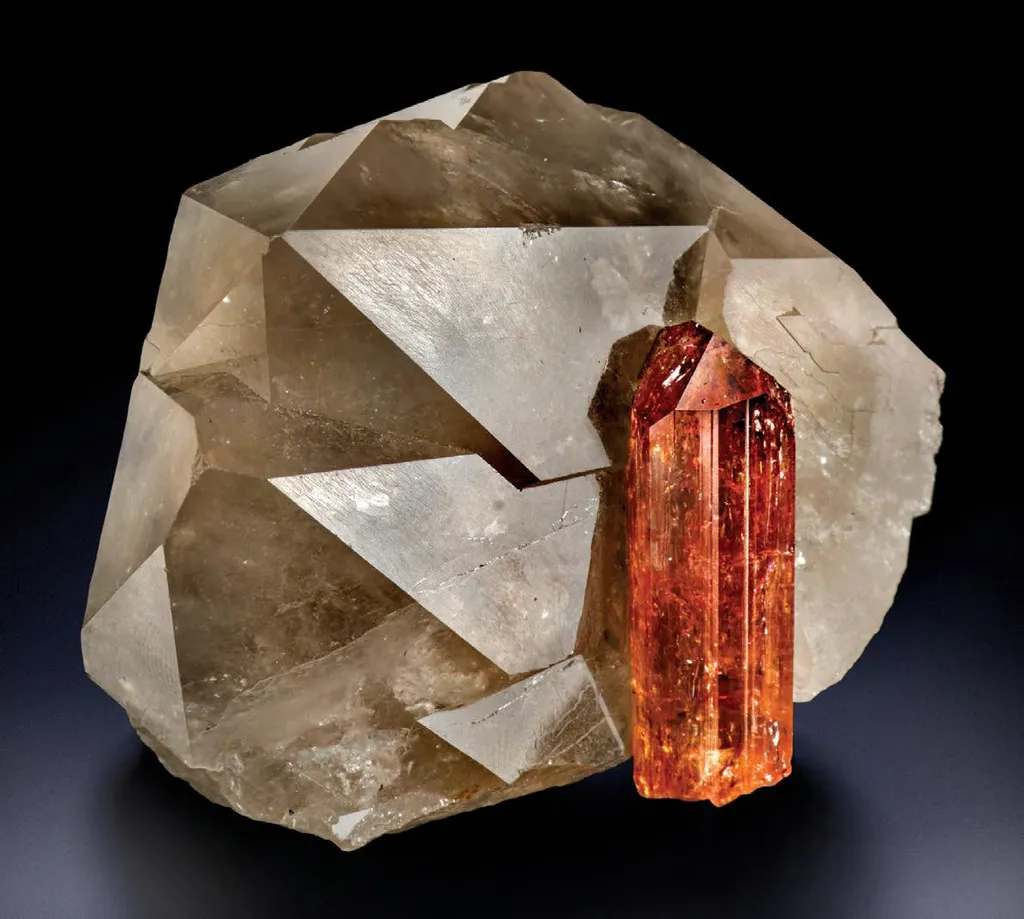 “Imperial” Topaz on Quartz image
