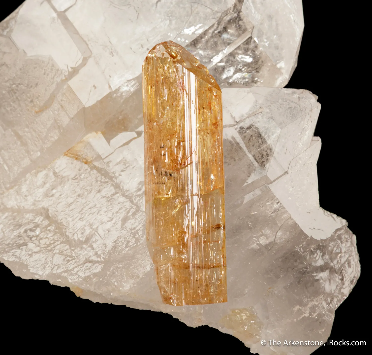 Imperial Topaz on Quartz - image 5