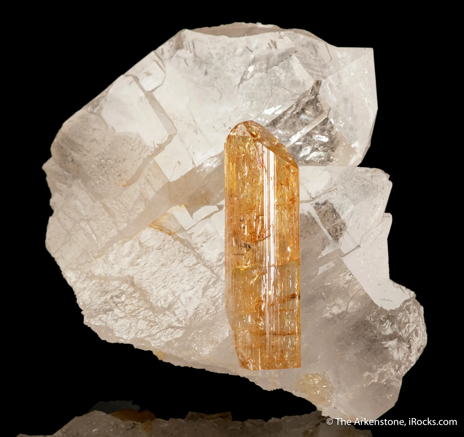 Imperial Topaz on Quartz - image 4