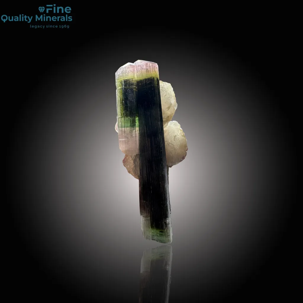 Impressive 9 cm Tourmaline Crystal on Matrix – Unique Specimen image