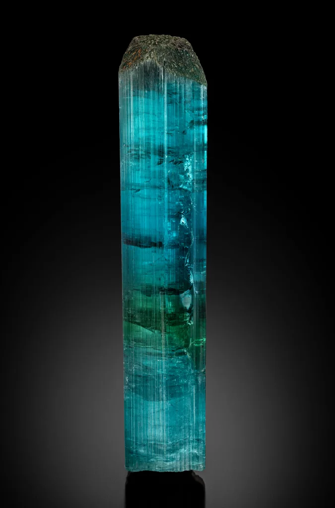 Indicolite from Santa Rosa Mine, Minas Gerais, Brazil image