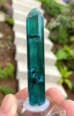 Indicolite from Santa Rosa Mine, Minas Gerais, Brazil image