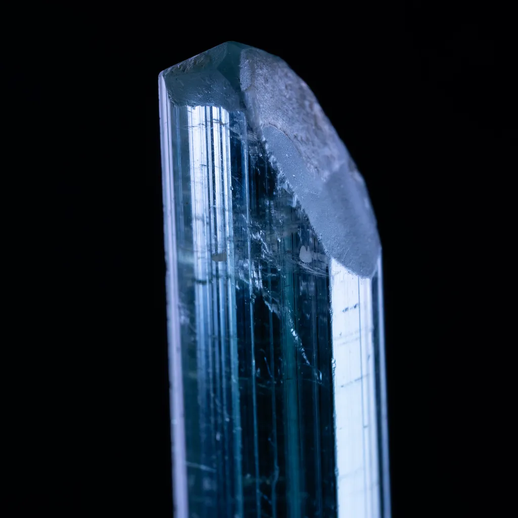 Indicolite, Tourmaline from Afghanistan, Kunar, Dara-e-Pech District, Dara-e-Pech pegmatite field image