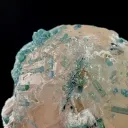 Indicolite Tourmaline on Morganite - image 5