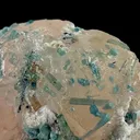 Indicolite Tourmaline on Morganite - image 4
