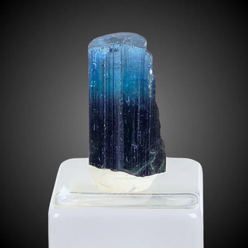 Indicolite Tourmaline with Green Zone from Afghanistan, Nuristan - image 4