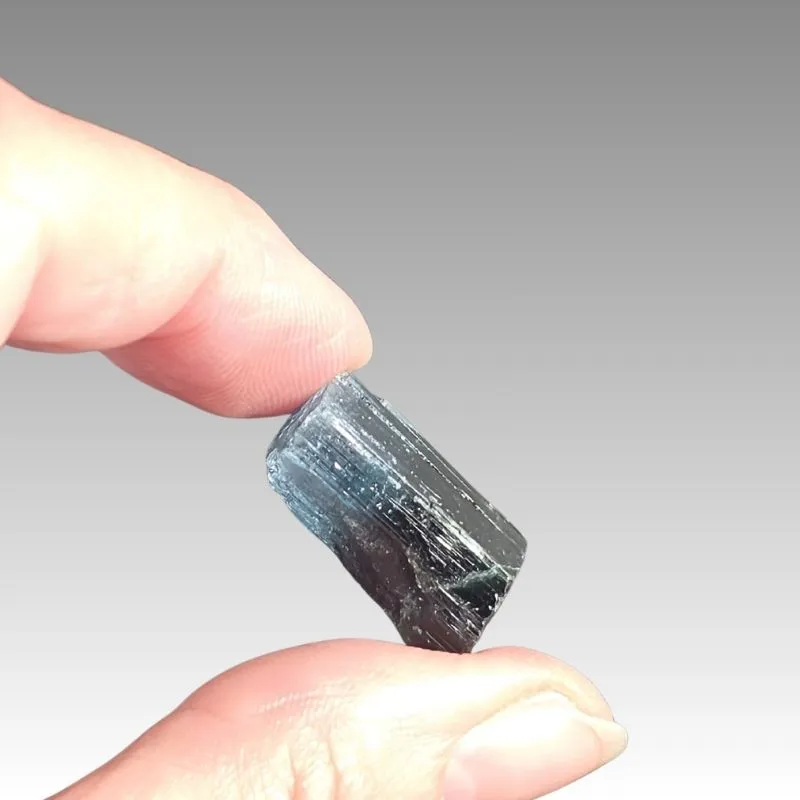 Indicolite Tourmaline with Green Zone from Afghanistan, Nuristan - image 5