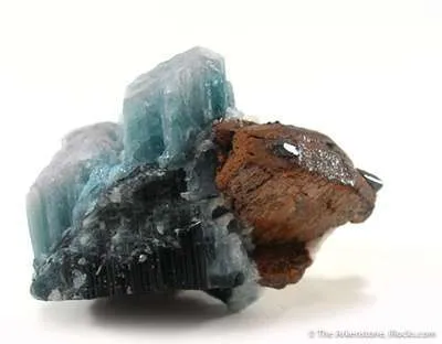 Indicolite With Stibiotantalite and Albite - image 2