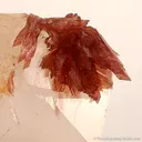Inesite on Calcite With Orange Prehnite - image 2