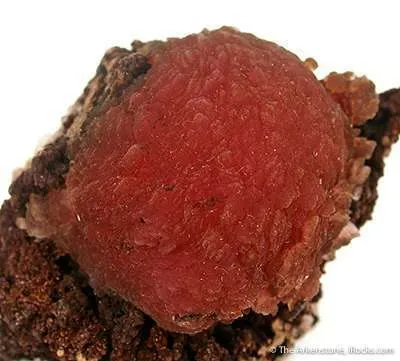 Inesite on Orlymanite - image 2