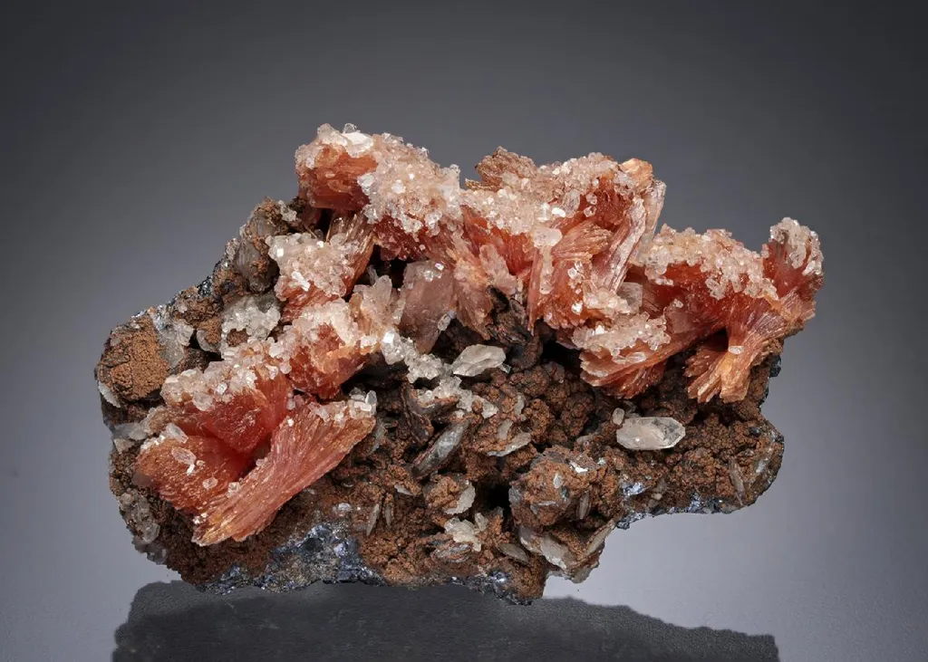 Inesite with Apophyllite image