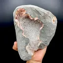 Insanely Formed Scolecite Spikes on Pink Heulandite – Indian Zeolite Basalt Geode | Large Collector Specimen DK102 - image 2