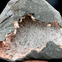 Insanely Formed Scolecite Spikes on Pink Heulandite – Indian Zeolite Basalt Geode | Large Collector Specimen DK102 - image 3