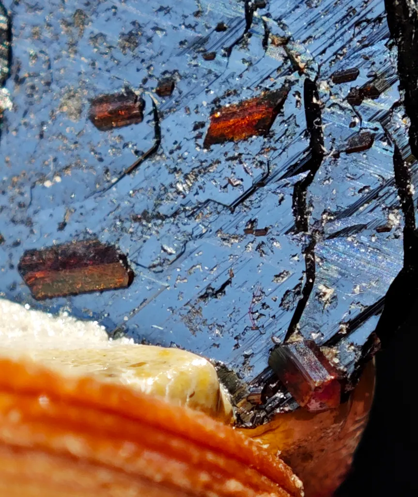 Intensely iridescent Hematite and Rutile from Cavradi Gorge, Sedrun, Switzerland - image 10