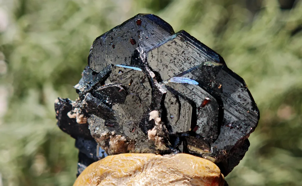 Intensely iridescent Hematite and Rutile from Cavradi Gorge, Sedrun, Switzerland - image 5