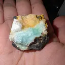 Iran, Kushk Mine — Phosphophyllite, Wavellite & Gypsum | 44.4 g - image 1
