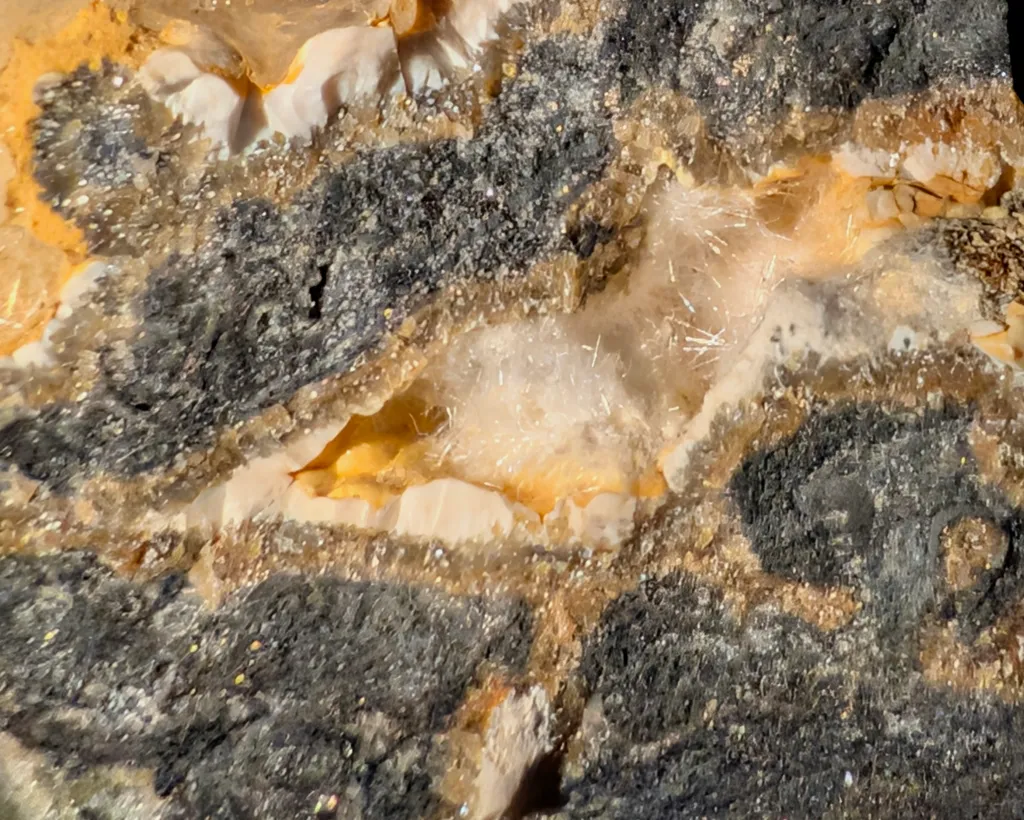 Iran, Kushk Mine — Phosphophyllite, Wavellite & Gypsum | 44.4 g - image 4