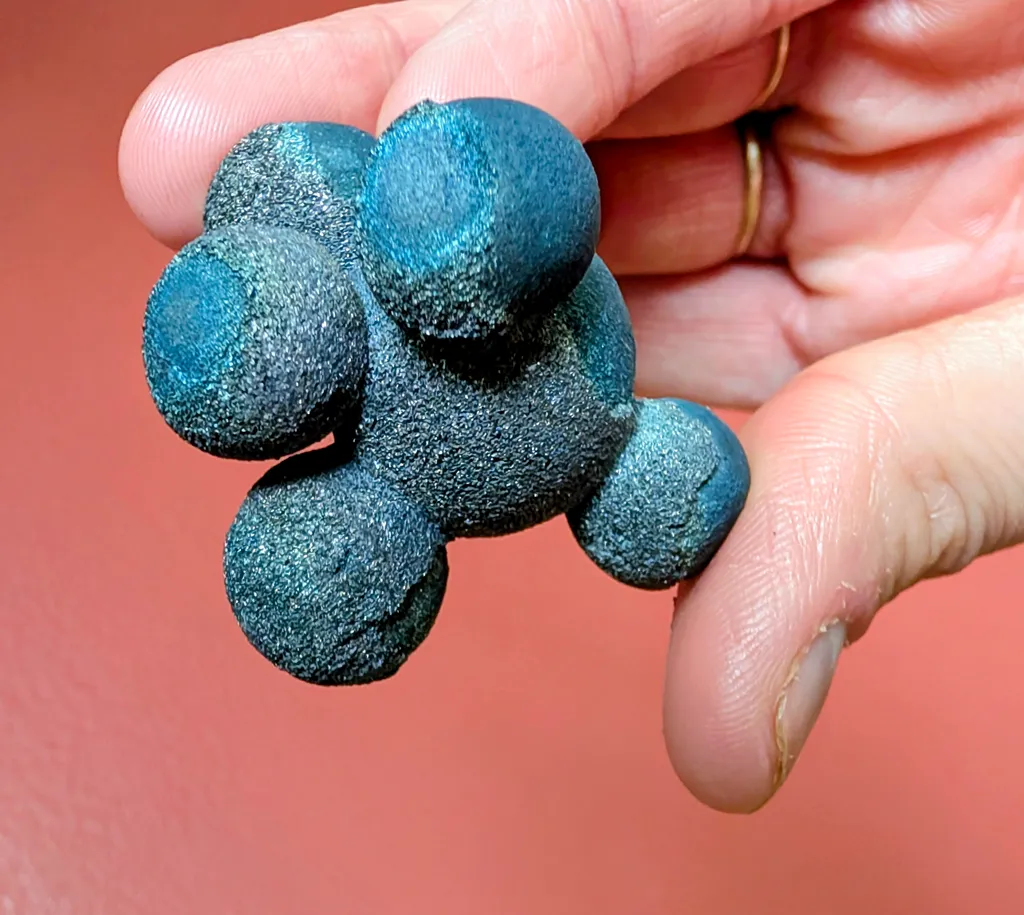 Iridescent Chalcopyrite Spheres from China, Hubei image