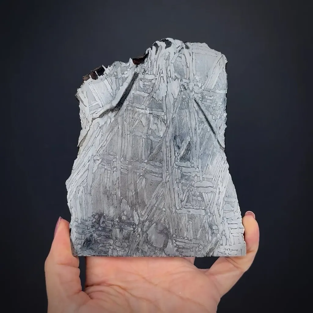 Iron var. Kamacite with fine Widmanstätten patterns image
