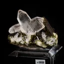 Japan -law Twin  Quartz  - Epidote - image 1